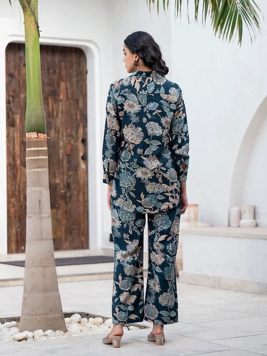 Floral Printed Rayon Co-ord Set