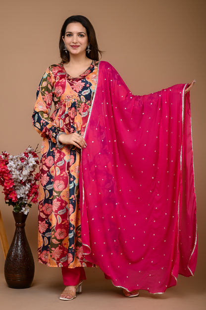 Multi Chinnon Pink Set