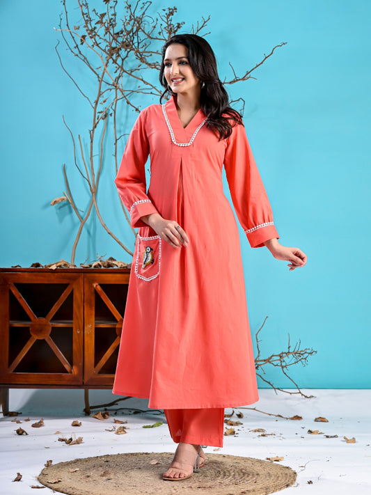 Peach Co-ord Set