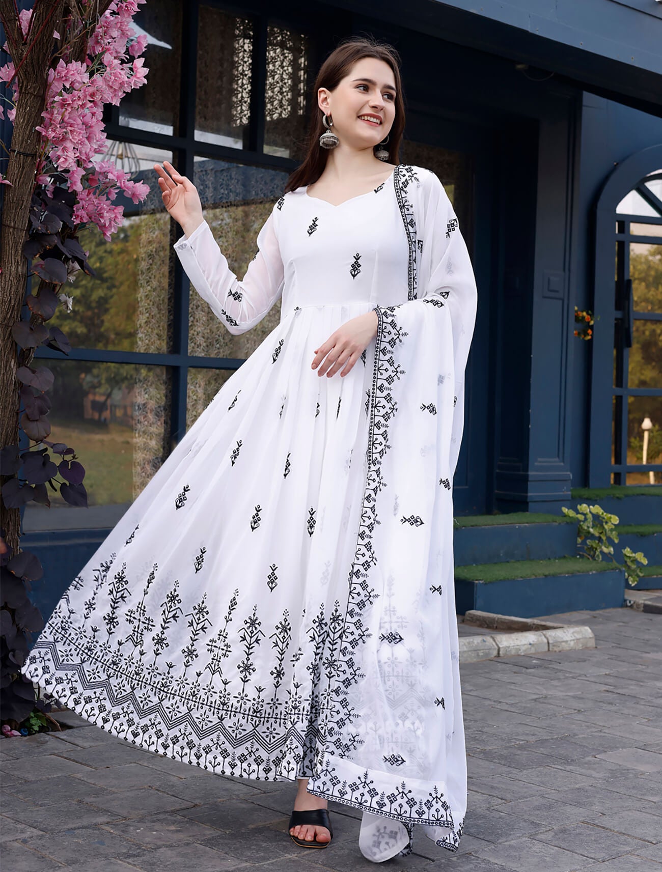 White Nandani Gown