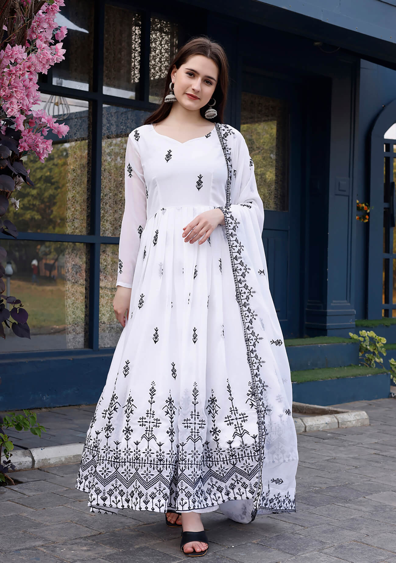 White Nandani Gown