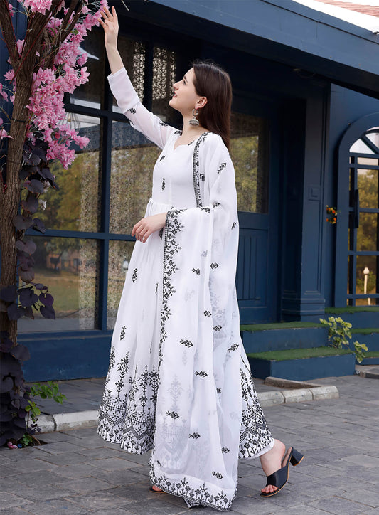 White Nandani Gown