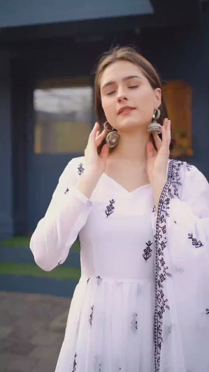 White Nandani Gown