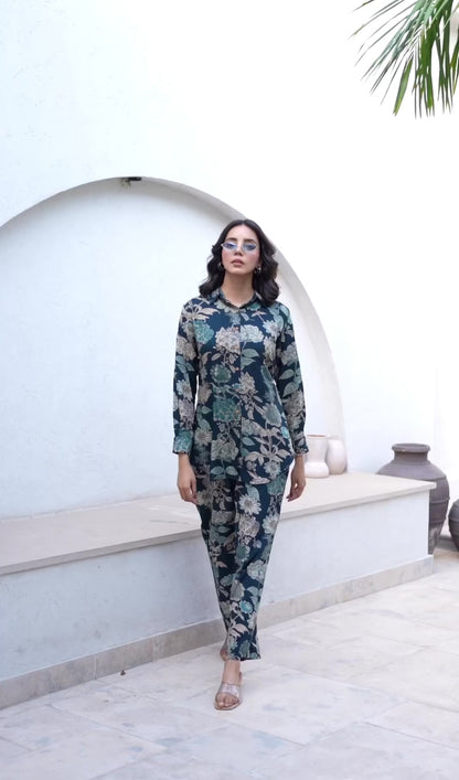 Floral Printed Rayon Co-ord Set