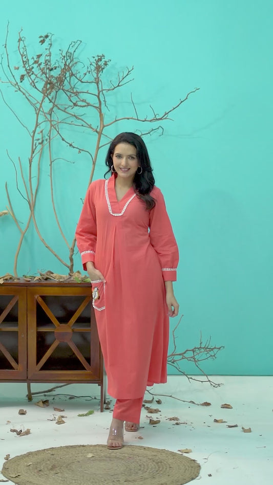 Peach Co-ord Set